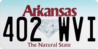 AR license plate 402WVI