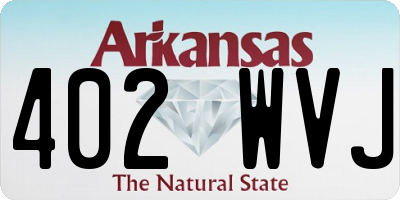AR license plate 402WVJ