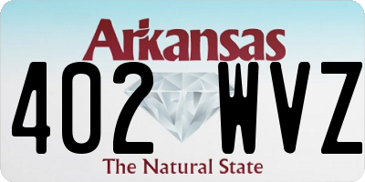 AR license plate 402WVZ