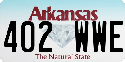 AR license plate 402WWE