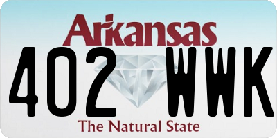 AR license plate 402WWK