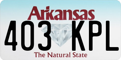 AR license plate 403KPL