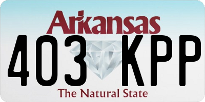 AR license plate 403KPP