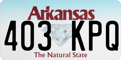 AR license plate 403KPQ