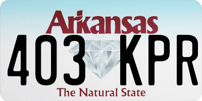 AR license plate 403KPR