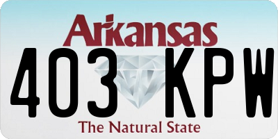 AR license plate 403KPW