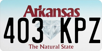 AR license plate 403KPZ