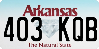 AR license plate 403KQB
