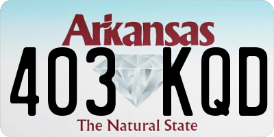 AR license plate 403KQD