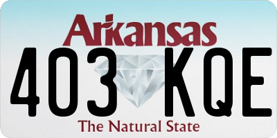 AR license plate 403KQE