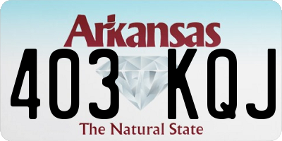 AR license plate 403KQJ