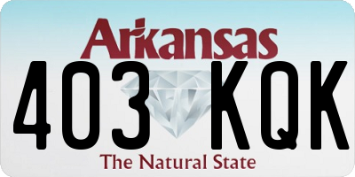 AR license plate 403KQK