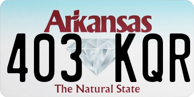 AR license plate 403KQR