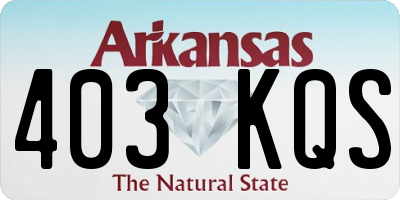 AR license plate 403KQS