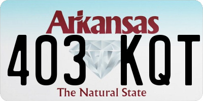 AR license plate 403KQT