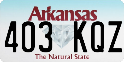 AR license plate 403KQZ