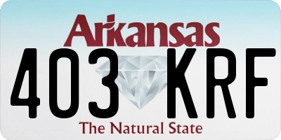 AR license plate 403KRF
