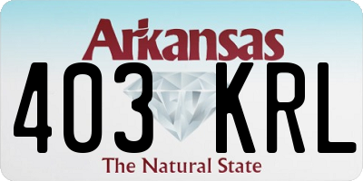 AR license plate 403KRL