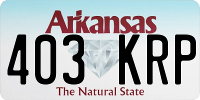 AR license plate 403KRP