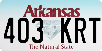 AR license plate 403KRT
