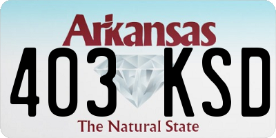 AR license plate 403KSD