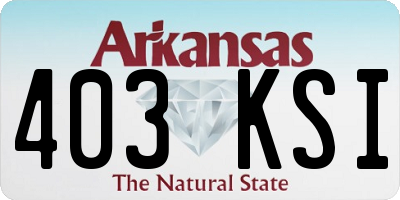 AR license plate 403KSI