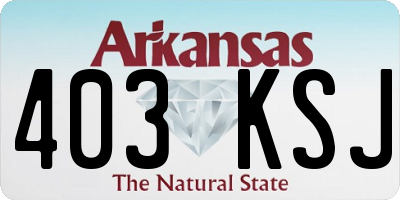 AR license plate 403KSJ