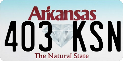 AR license plate 403KSN