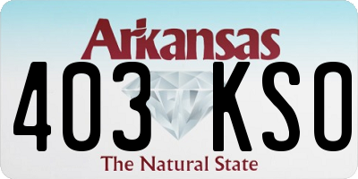 AR license plate 403KSO