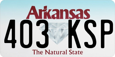 AR license plate 403KSP