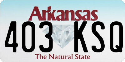 AR license plate 403KSQ