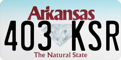 AR license plate 403KSR