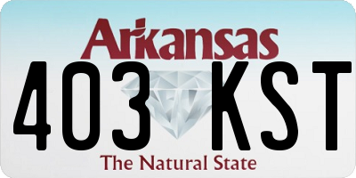 AR license plate 403KST