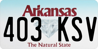 AR license plate 403KSV