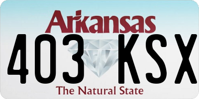 AR license plate 403KSX