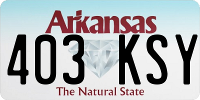 AR license plate 403KSY