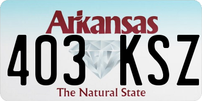AR license plate 403KSZ