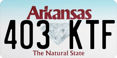 AR license plate 403KTF