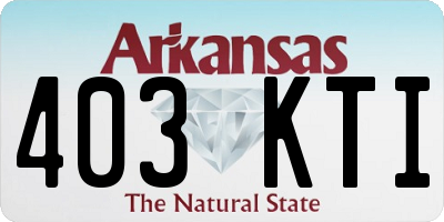 AR license plate 403KTI