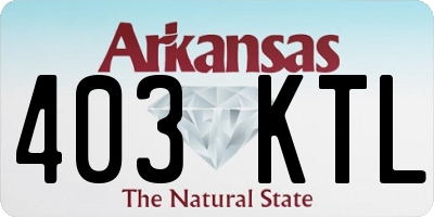 AR license plate 403KTL