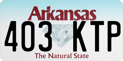 AR license plate 403KTP