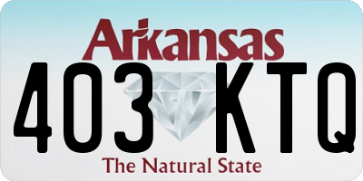 AR license plate 403KTQ
