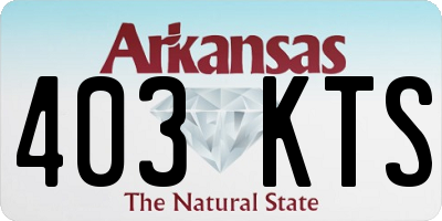 AR license plate 403KTS