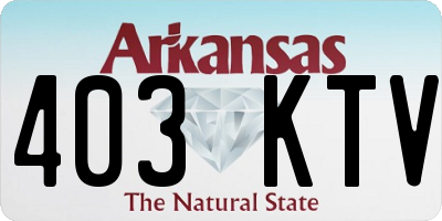 AR license plate 403KTV