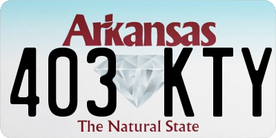 AR license plate 403KTY