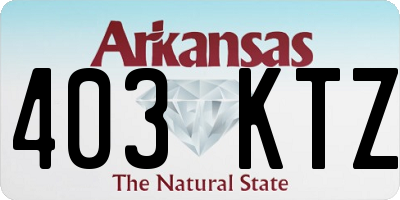 AR license plate 403KTZ