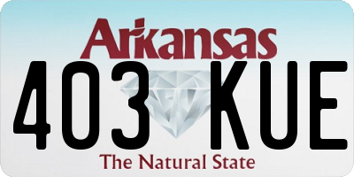 AR license plate 403KUE