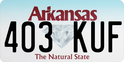 AR license plate 403KUF