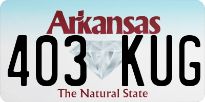 AR license plate 403KUG