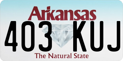 AR license plate 403KUJ